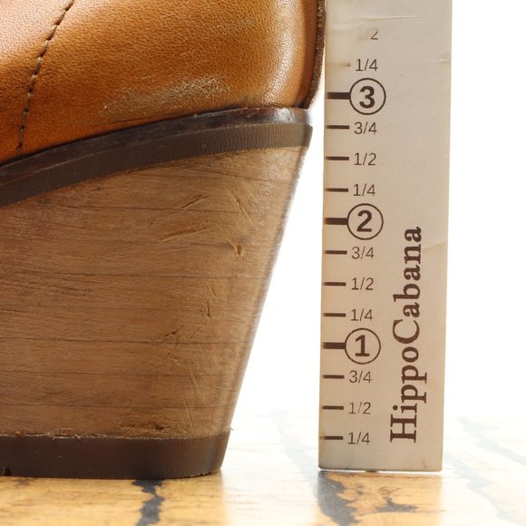 bussola Reikiavik Leather V-Neck Block Heel Bootie Inside Zip • WMNS EU39 - Picture 12 of 16